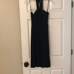 Black midi dress